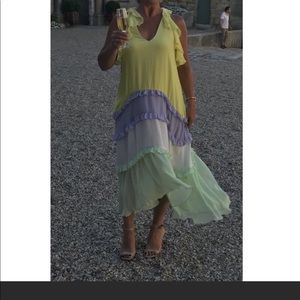 Three Floor Tiered Dress